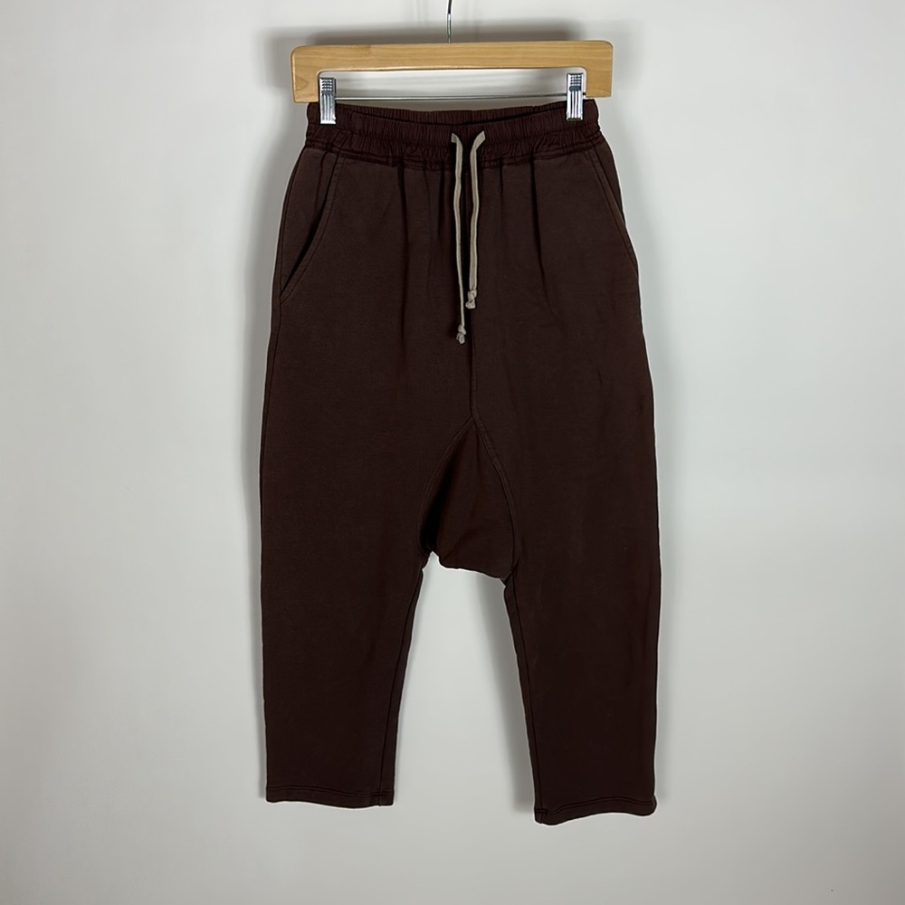 RICK OWENS DRKSHDW RIPSTOP COTTON DRAWSTRING PANT